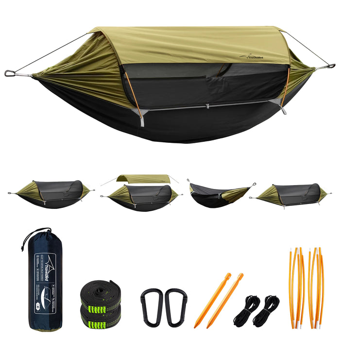 Outdoor Travel Hammock with Removable Canopy