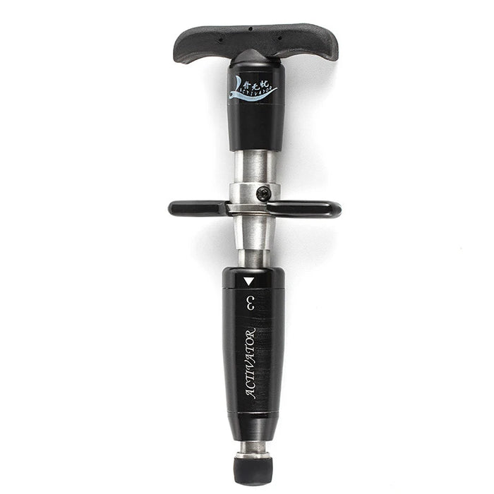 Stainless Steel Chiropractic Massager – 3 Intensity Levels, Grey With Box