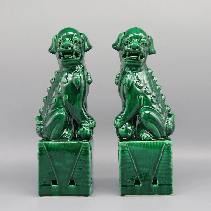 Traditional Chinese guardian lions, known as Foo Dogs, representing completeness and balance