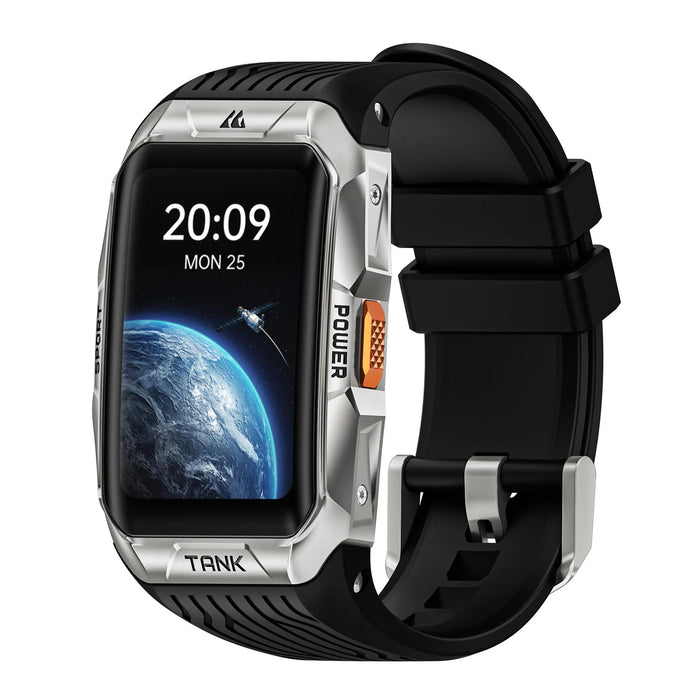 Stainless Steel Waterproof Smartwatch with Compass & Altimeter