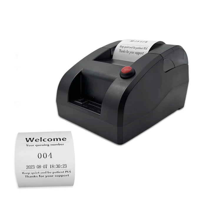 Queue Ticket Dispenser Thermal Printer - Take A Number System, Edit & Print Text via PC, Displays Waiting Number, High-Speed Printing - A high-speed thermal printer for queue ticket dispensing