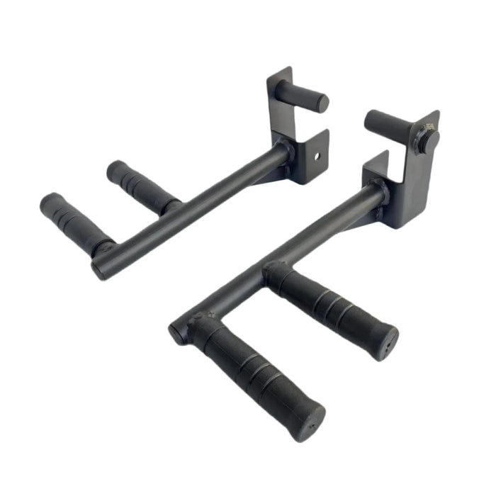 Heavy-duty dip bar attachment for squat and power racks for versatile workouts