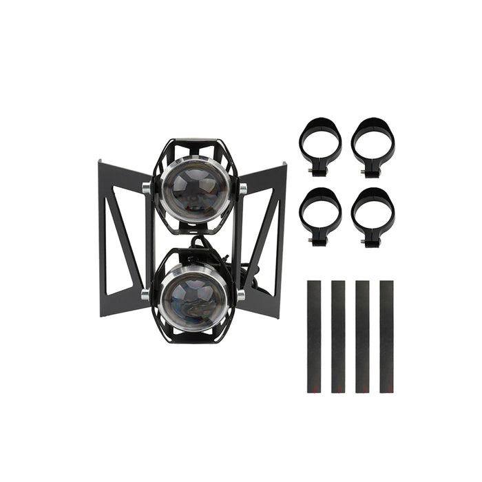 Streetfighter Motorcycle Fog Light with Clamps Fit 41–45mm Fork