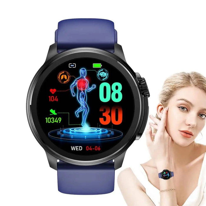 Smart Watch Waterproof Fitness Tracker Sleep Heart Rate Monitor for Men & Women (PURPLE) - FLUXA
