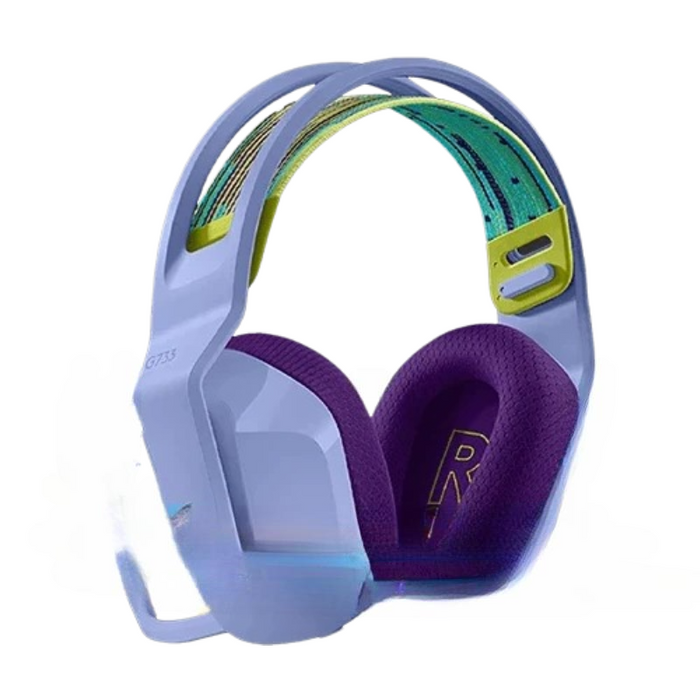 purple Wireless Gaming Headset with DTS 7.1 Surround & RGB Lighting