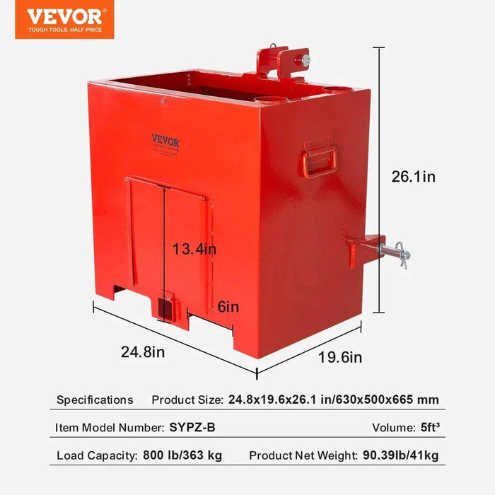Ballast Box for Farming and Construction Tasks