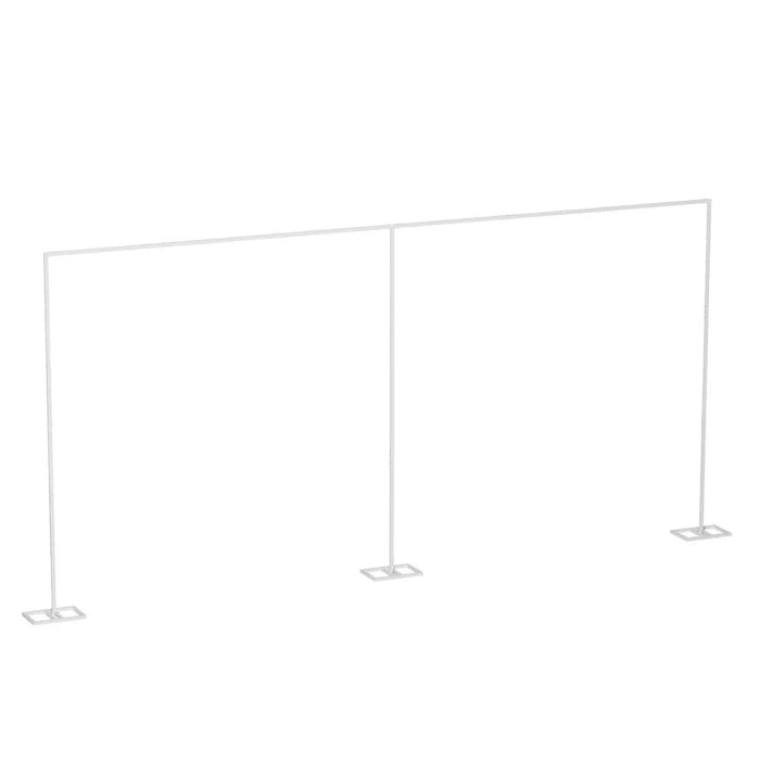 Adjustable wedding backdrop stand with heavy-duty drape pipe support kit