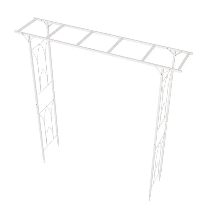 Create an elegant entryway with this modern chic metal arch