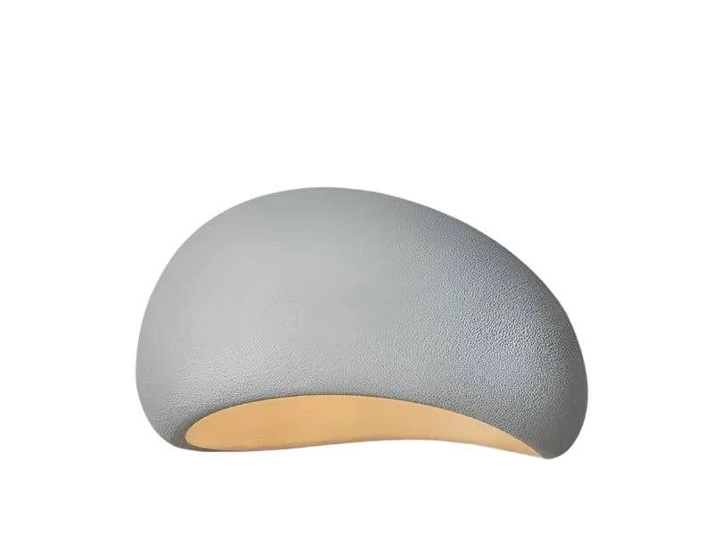 Grey Nordic Wabi Sabi LED Pendant Light with hand-sculpted finish
