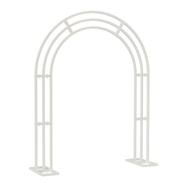 Large-White-Metal-Wedding-Balloon-Arch-Stand-200x60x260cm-Bridal-Garden-Backdrop