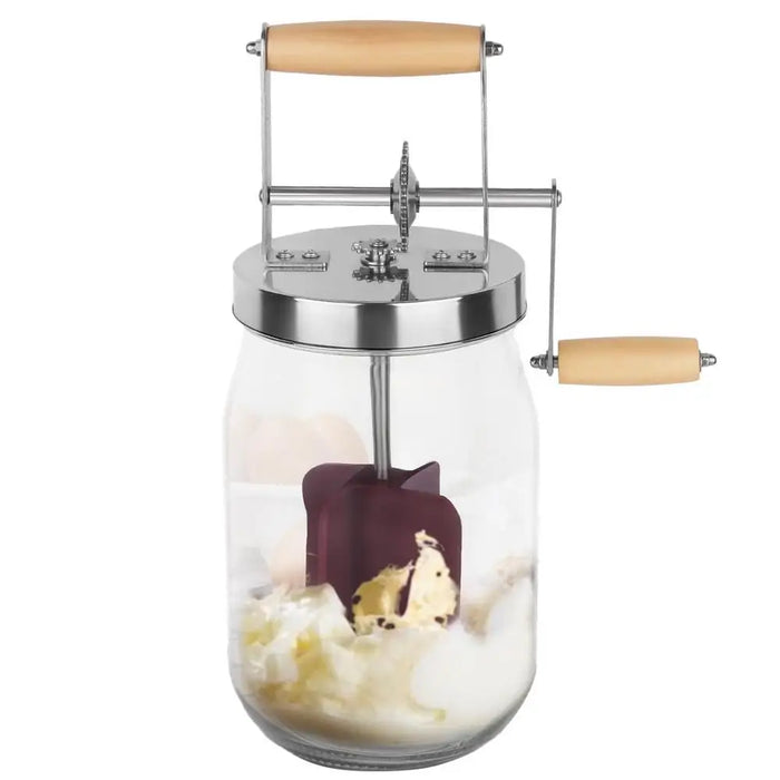 Create fresh homemade butter easily with 1500ml manual churner