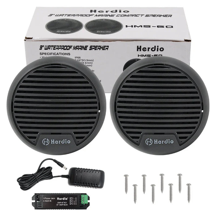 Portable 140W Waterproof Stereo Speaker for ATV & Boat