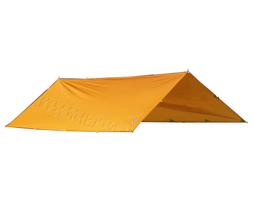 Orange Outdoor Awning with UV Protection 3x3m & Silver Coating