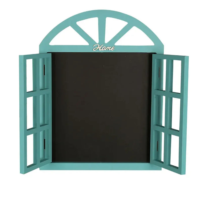 Decorative Blue Wall-Mounted Blackboard Window Ornament