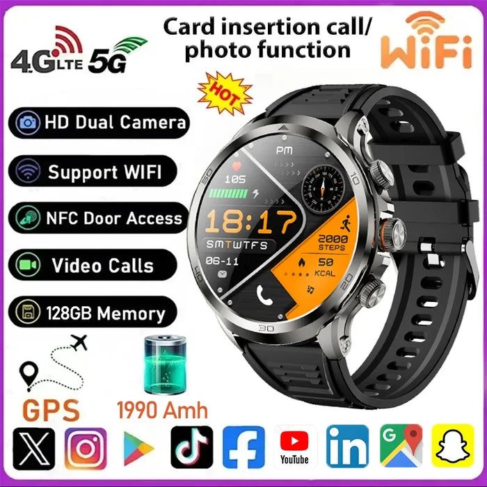 1.95" AMOLED 5G Smartwatch with GPS, Video Calls, 3-Day Battery