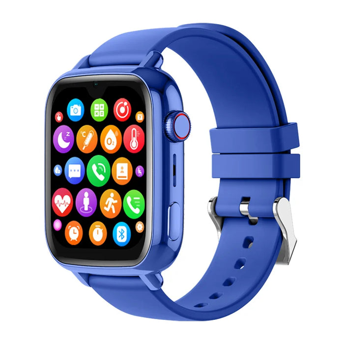 Waterproof Kids Smartwatch Blue 4G GPS SOS Video Call