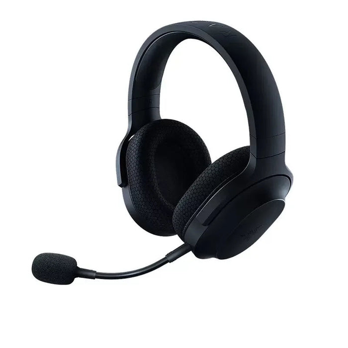 Black Wireless Bluetooth Headset with USB-C Mic for Gamers
