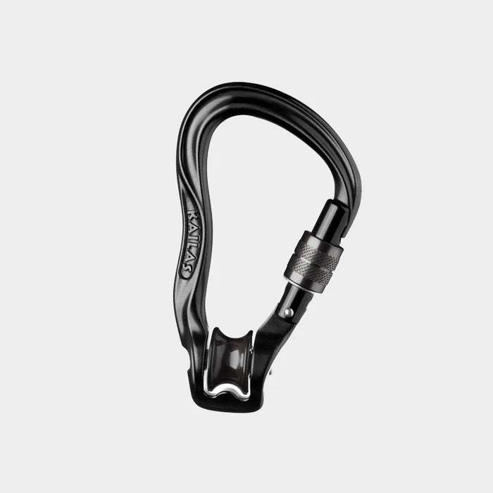 Durable Oval Carabiner for Safe Outdoor Climbing and Hiking Black