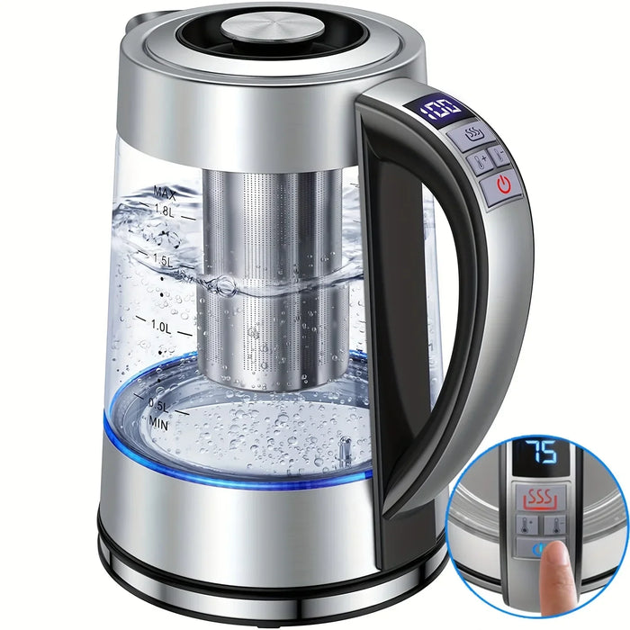 1.8L Electric Kettle with 12 Temps and 24H Keep Warm