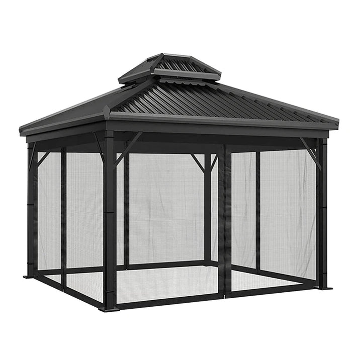 Universal 4-Door Mosquito Net for Outdoor Gazebo & Patio
