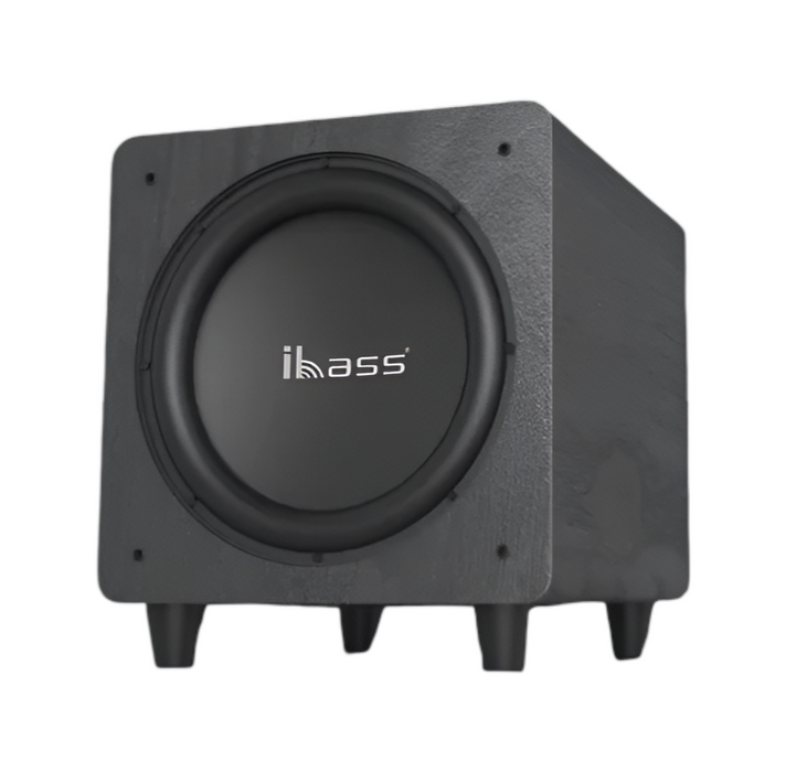 Portable 8-Inch 100W Subwoofer with Bluetooth, EQ & USB Input Black