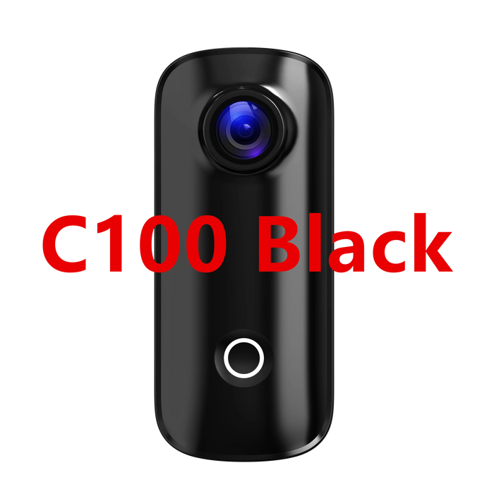 Package includes 2K action camera, waterproof case, USB charging cable, user manual, and mounting accessories
