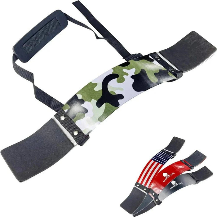 Electroplated Finish Arm Blaster with Neoprene Neck Pad and Dense Elbow Padding