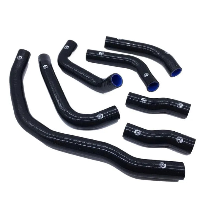Silicone radiator hose kit in black for 1990-1995 Toyota MR2 SW20 Lancia Delta Integrale 16V MKII, 7-piece set