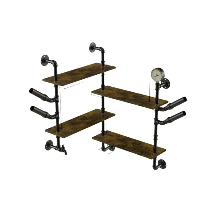 Sturdy and durable construction with a load capacity of 10 kg per shelf