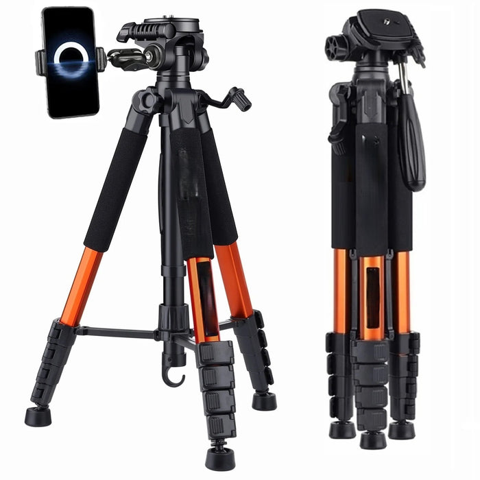 Orange Aluminum 190cm Tripod for Cameras