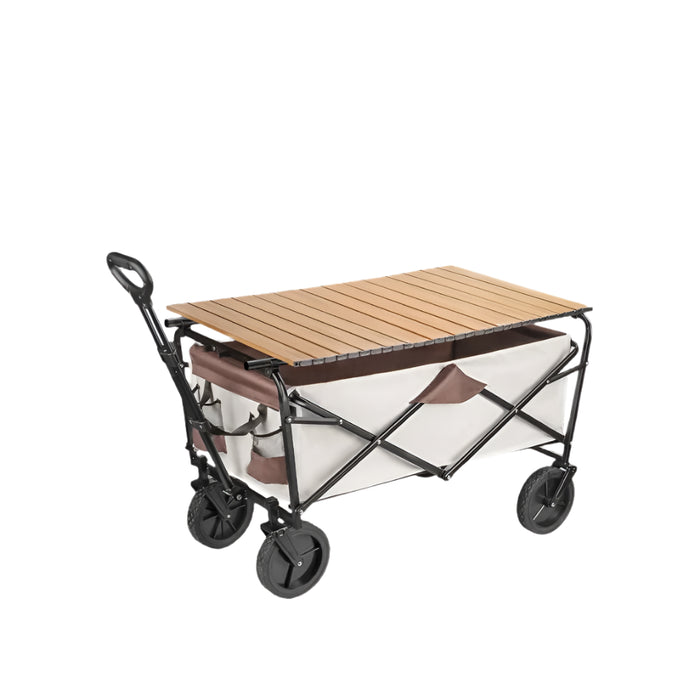 Collapsible Outdoor Trolley STC-beige brown-ZB