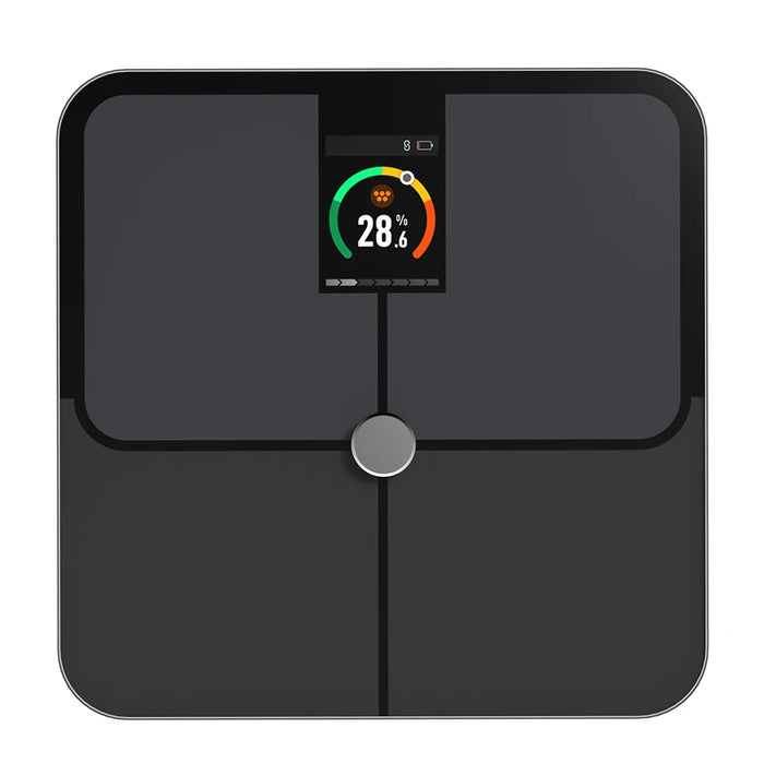 Digital body fat scale with smart TFT color screen and heart rate monitoring