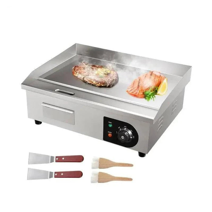 Commercial Electric Griddle Countertop Flat Top Grill with Stainless Steel Body and Non-Stick Iron Plate