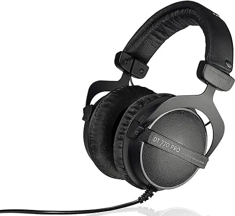 Closed-Back 250Ω Wired Headphones for Mixing & Recording 250 ohm