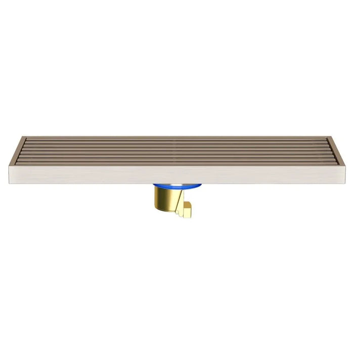 Stainless Steel Deodorizing Shower Floor Drain with Insect Guard 6.8x40cm