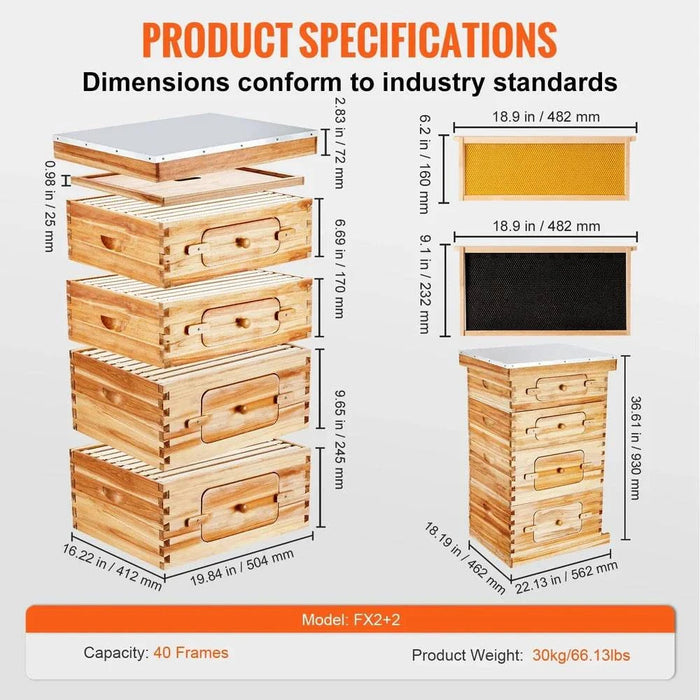 Bee Hive Deep Box Starter Kit designed for both novice and experienced beekeepers