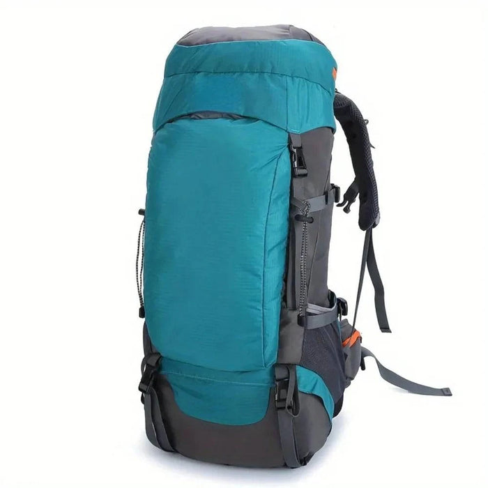Green 65L Waterproof Hiking Backpack for men and women, with versatile design