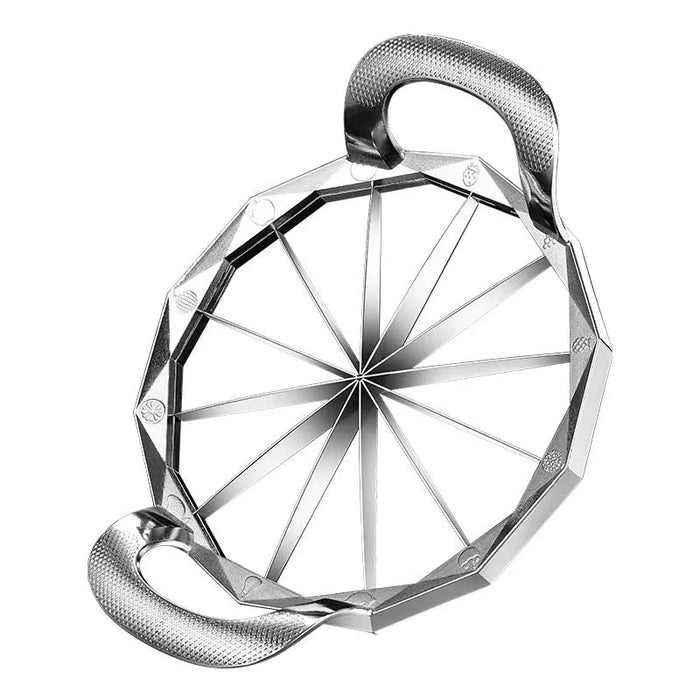 Stainless steel watermelon slicer cutter, 25cm in length, easy to use