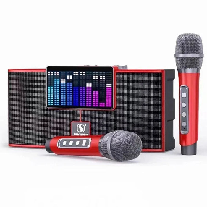 150W Bluetooth Speaker with RGB Lights & Karaoke Microphone