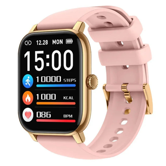Fitness Smartwatch Pink – Heart Rate, Blood Pressure, 1.85" Screen