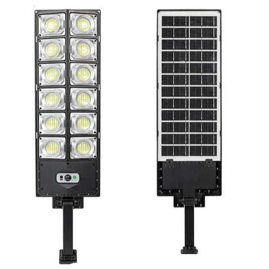 Solar LED light with 720 upgraded LED bulbs for powerful lighting