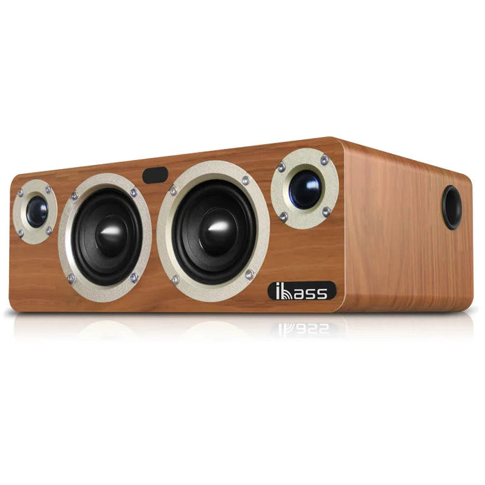 3.1 Wireless Wooden Soundbar with 3D Stereo & Bass Boost