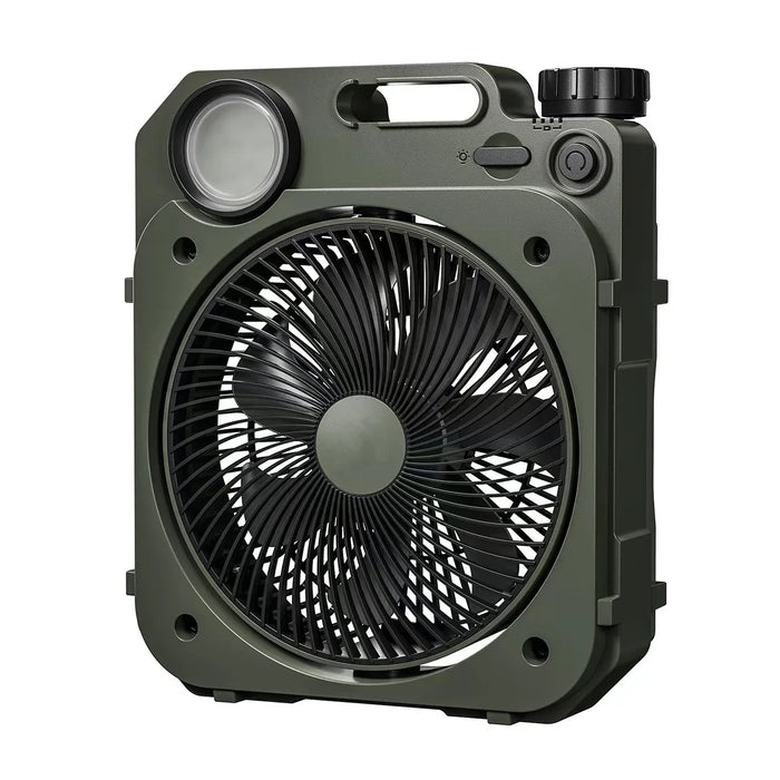 Rechargeable 10000mAh Outdoor Fan with Light and USB