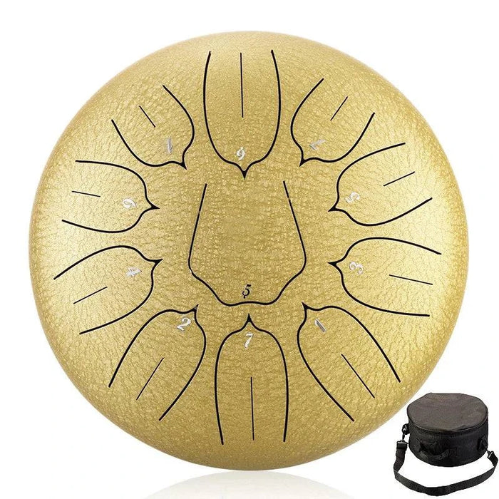 Thickened drum body and three-stage tuning technology for stable, ethereal tones
