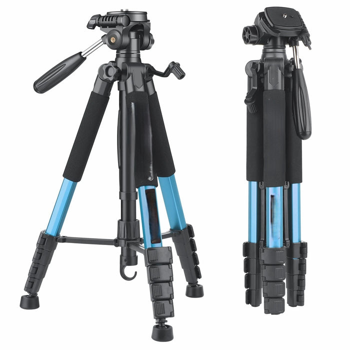 Blue 190cm Portable Aluminum Tripod