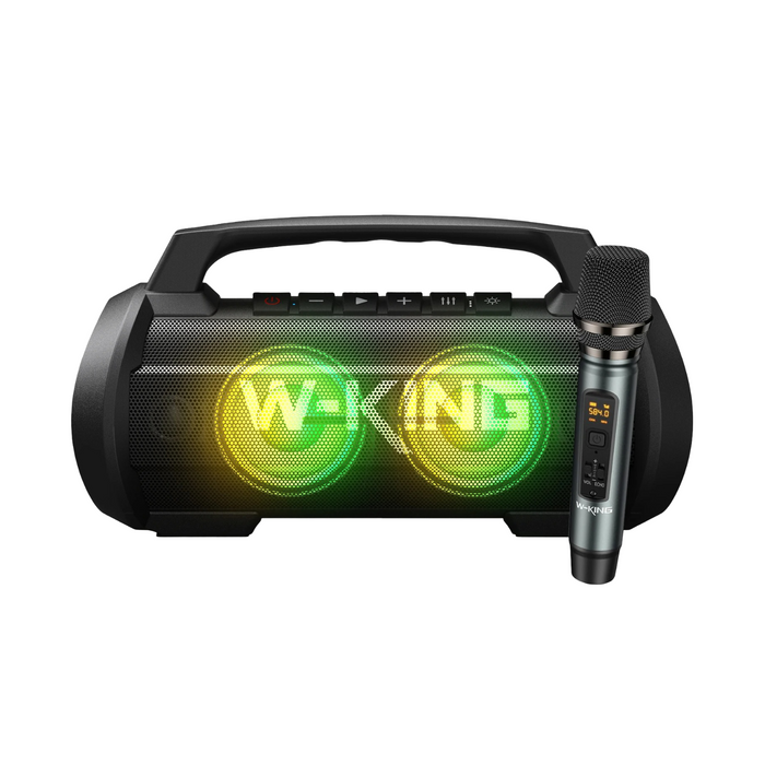 Portable Bluetooth Speaker 70W RMS with Wireless Microphone