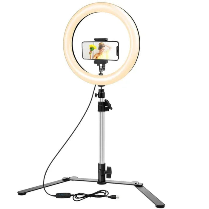 10-inch LED Selfie Ring Light with Adjustable Stand