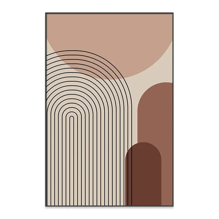 Vertical Abstract Canvas Painting – Modern Decorative Wall Art for Sofa or Hallway Backdrop