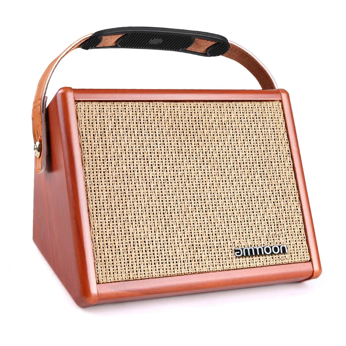 Black Acoustic Guitar Amplifier Bluetooth Speaker with Mic Input 40W