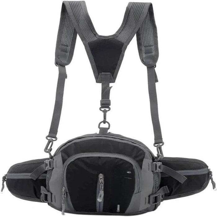 Sturdy and Comfortable Nylon Waist Pack with Five Ways to Wear for Any Activity
